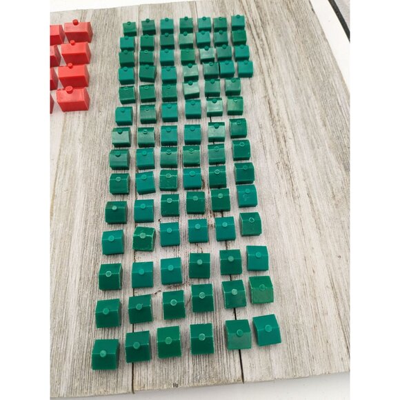 Vintage 1985 Monopoly Game Replacement Motels Houses Set #2 - Picture 2 of 4